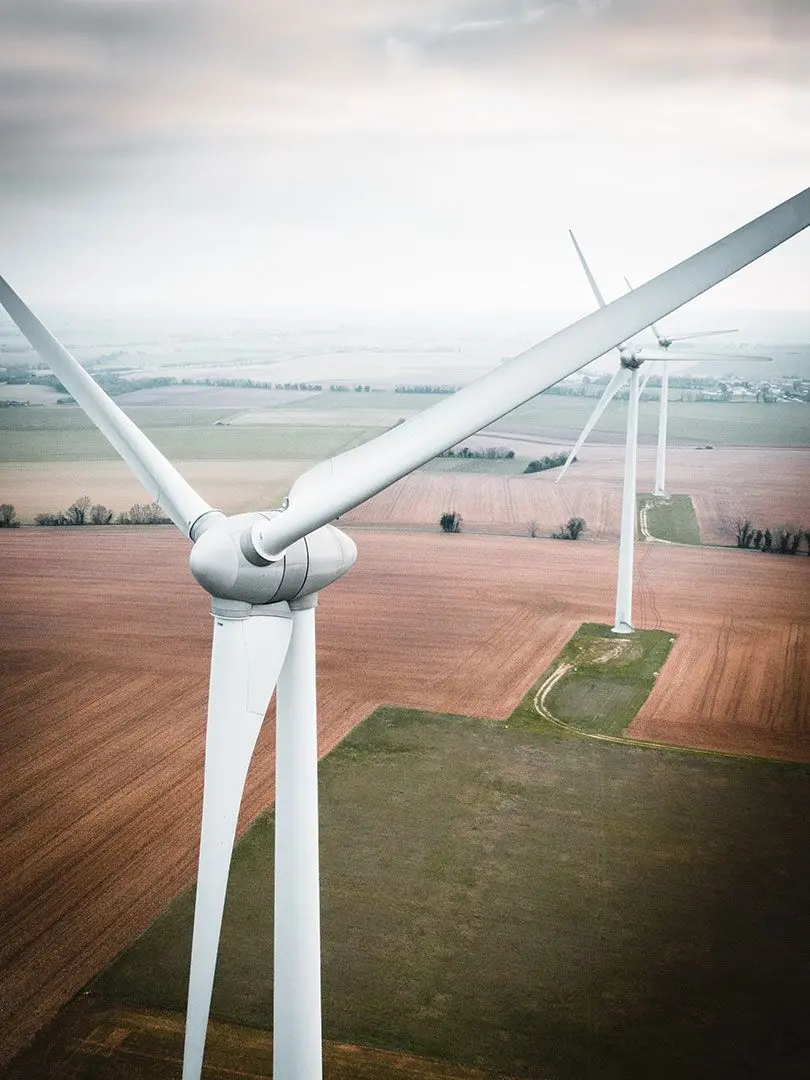 Foto von Windmühlen